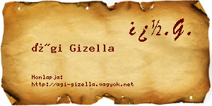 Ági Gizella névjegykártya